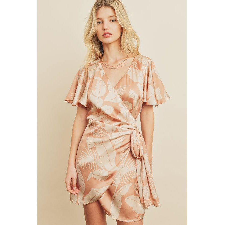 Tropical Tulip Wrap Dress – Fab and Boujee Boutiques